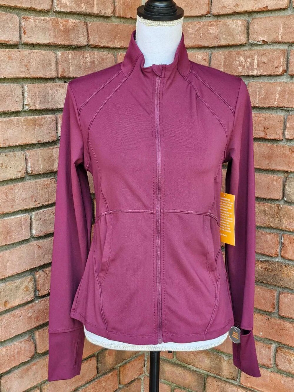 Avia Brand Performance Zip-Up Jacket. Mulberry Wine Color. Size Small. NWT - Picture 2 of 10